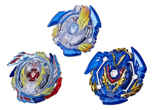 Beyblade Burst Evolution Trio Valtryek Paquete De 3 - Genesis Valtryek V3, Sword Valtryek V5, Valtryek V2 Juego De Batalla Tipo Ataque