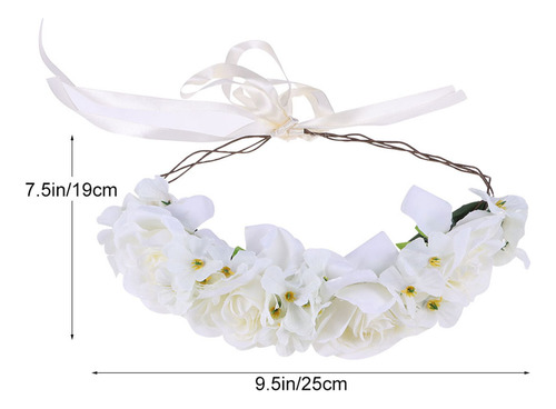 Diademas Artificiales Con Flores Artificiales, Diadema Con F