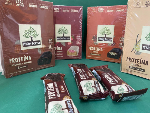 Barra Proteica Vitamina 12un X 60g Vegano Mãe Terra Mixnutri