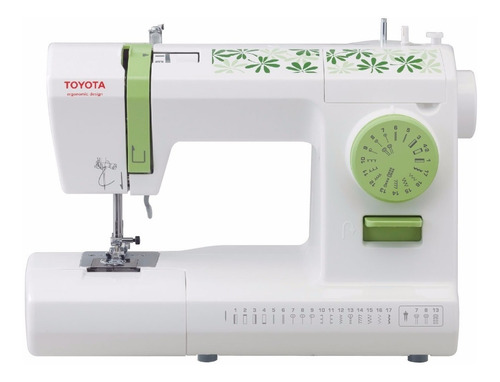 Toyota Eco 17c Maquina De Coser C/ 26 Diseños 1 Y 2 Agujas