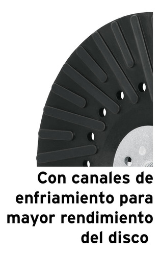 Respaldo Para Discos De Lija 7´ Milimetrica Esmeril 17276