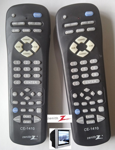 Control Remoto Tv  Zenith Ce-1410