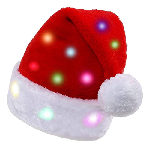 Divertido Sombrero De Navidad Iluminado 38cm Para Niños