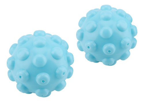 Juego De Bolas Para Lavar Ropa, 2 Unidades, Color Azul, Pvc,