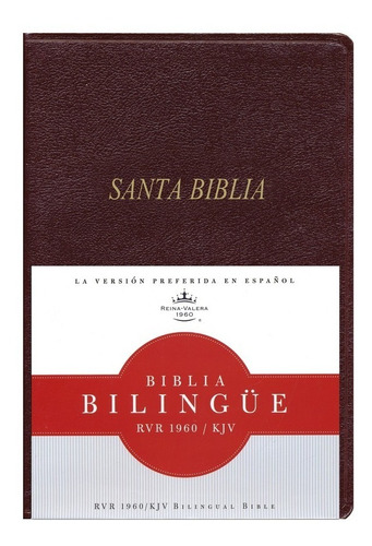 Biblia Bilingue Inglés Español Idiomas Rvr - King James Rojo