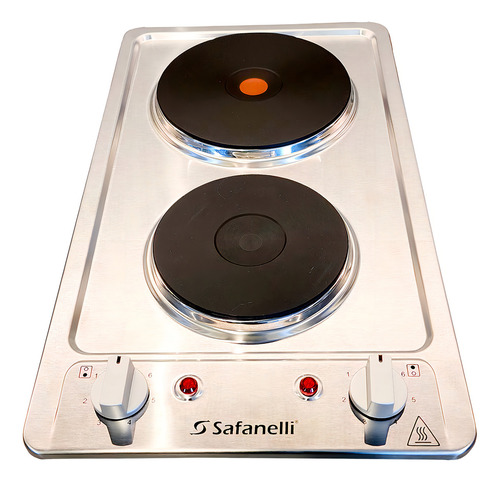 Cooktop Elétrico Safanelli De Embutir Em Aço Inox Prime 220v Cor Cinza