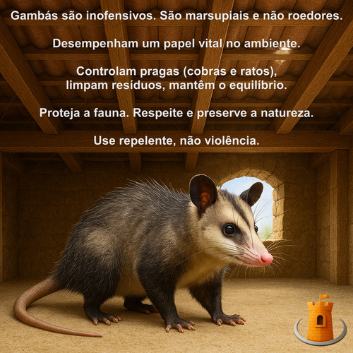 Repelente P Gambá Micurê Sariguê Suruê Mucura (não-é-veneno)