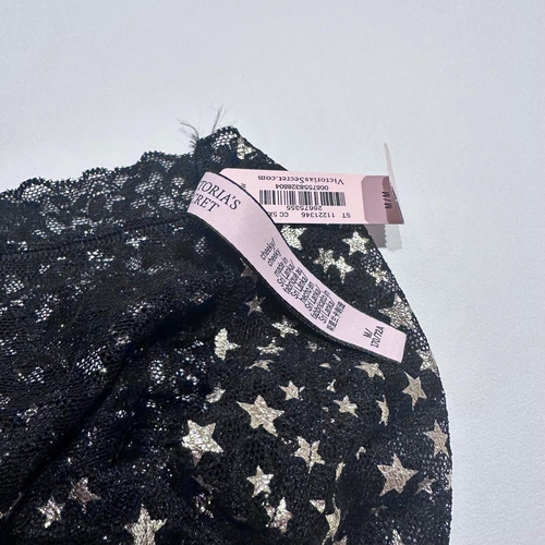 Pantie Cheeky Encaje Victorias Secret Estrellas Doradas M