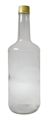 Botella De Vidrio 1 Litro (12 Piezas) Envase Tequilera