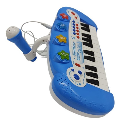 Imagen 3 de 7 de Piano Infantil Teclado Musical Con Microfono Sonido Y Luces