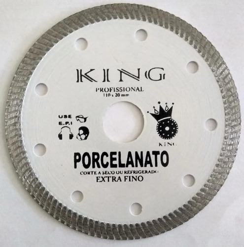Imagem 1 de 1 de Disco Corte Diamantado Porcelanato Extra Fino 110x20mm King