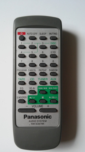 Control Remoto Panasonic Raksc957wk Minicomponente