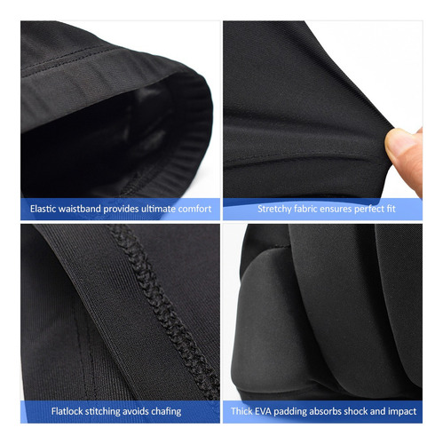 Pantalones Cortos Protectores Acolchados Para Cadera, Traser