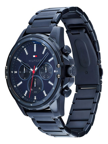 Reloj Tommy Hilfiger 1791789 Color de la correa Azul acero Color del bisel Azul acero Color del fondo Azul acero
