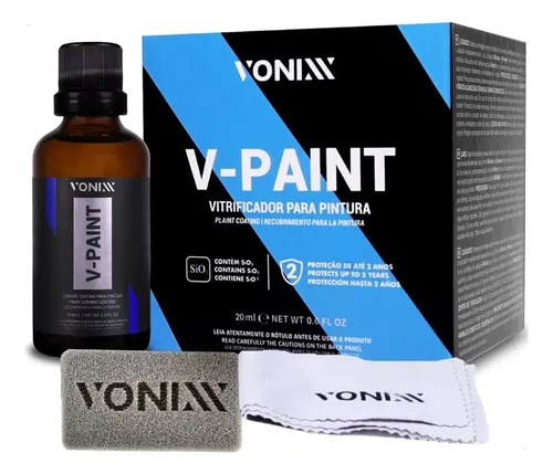 Vitrificador V-paint Para Pintura Automotiva 20ml Vonixx