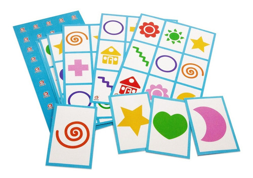Lotería Arcoíris De Figuras, Educatodo, M-0005