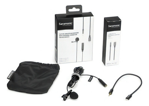 Microfone de lapela saramônico Lavmicro U1a