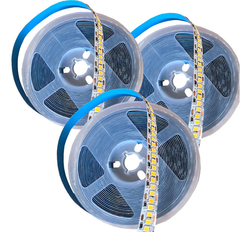 Kit 5 Fita Led Premium 240 5 METROS Irc95 2700 Lumens Autocolante 24 Luz 4000k Branco Neutro Tensão De Operação 12v 127/220v