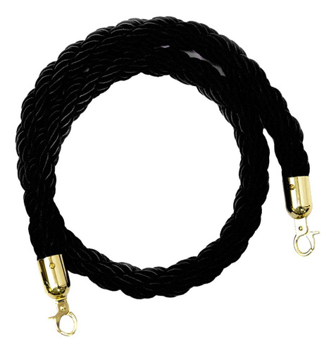 Cuerda Torcida De La Barrera 3m Negro