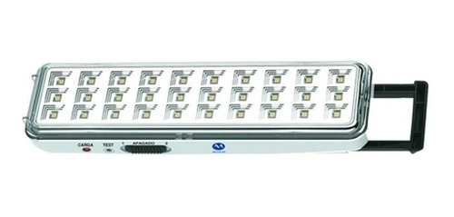 Imagen 1 de 1 de Luz de emergencia Megalite LE0030 LED con batería recargable 220V blanca