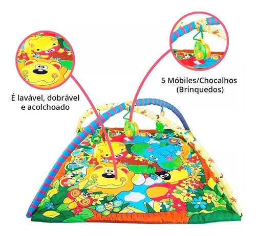 Tapete Infantil Divertido Musical C/ Mobile