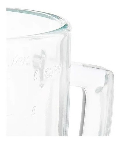 Imagen 2 de 4 de Vaso De Licuadora Oster Redondo Vidrio Original Contemporane