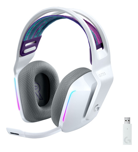 Audifono Gamer Logitech G733 Lightspeed Rgb White- Revogames