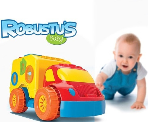 Carrinho Robustus Divertoys Brinquedo Educativo Baby Menino