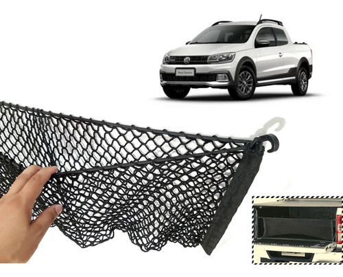 Rede Cargo Bag Caçamba Picape Vw Saveiro Todas As Versões