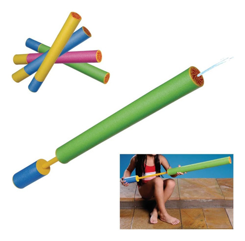 3 Lança Água Brinquedo Piscina Praia 60 Cm