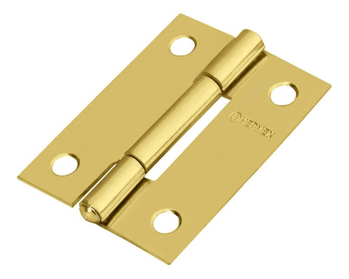 Bisagra Rectangular 2 Acero Latón 10 Piezas Hermex