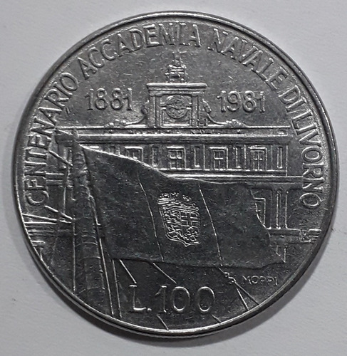 Italia - 100 Liras 1981 Academia Livorno - Km 108 (ref 172)