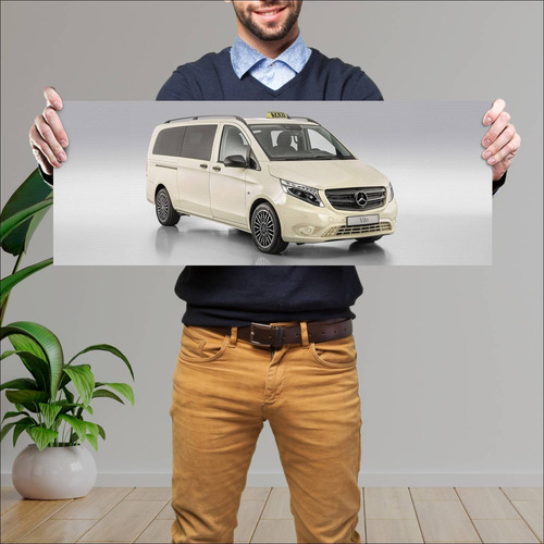 Cuadro 30x80cm Auto 2015 Mercedes Benz Vito Taxi 514