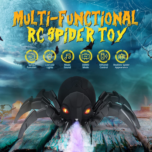 Araña Robot Control Remoto Realista Regalo Navidad 22