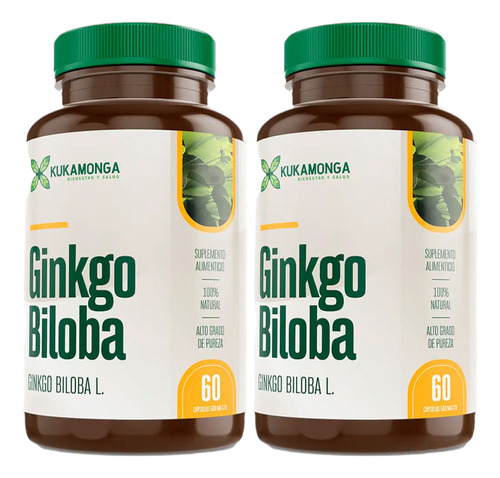 Ginko Bilboa Kukamonga 60 Cápsulas Paquete De 2