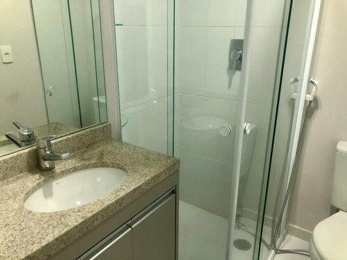 Imagem 8 de 21 de Apartamento Flat Studio - Novo De Alto Padrão - Mobiliado - Com Garagem - A 80m Da Estação Do Metrô - Ao Lado Do Ministério Da Economia / Receita Federal - Condomínio Setin Downtown Luz