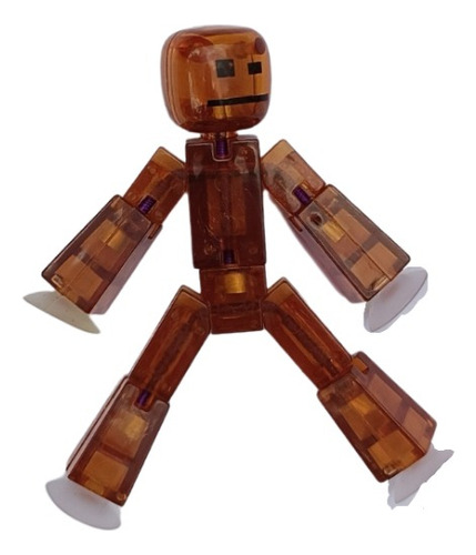 Boneco Pegajoso Articulado Divertido Com Ventosa