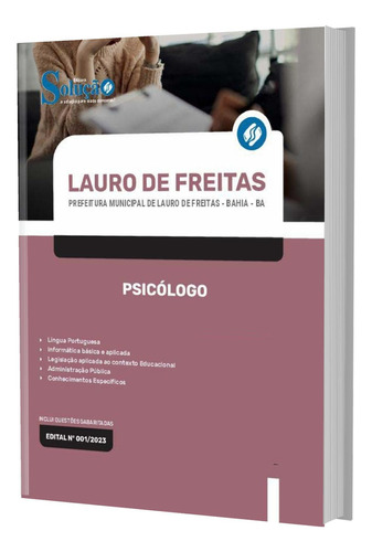 Apostila Prefeitura De Lauro De Freitas Ba 2023 - Psicólogo