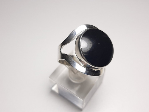 Anillo Plata Peruana 950 Con Onix 5,4grs