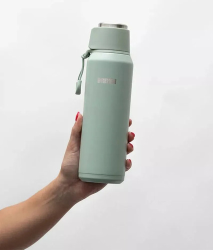 Termo 600ml Pico Cebador Acero Inoxidable Bremen Verde