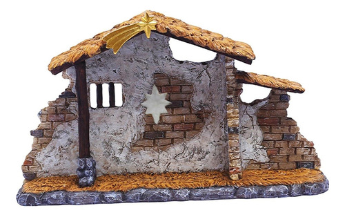 . Figura De Resina For Adorno De Cobertizo De La Natividad