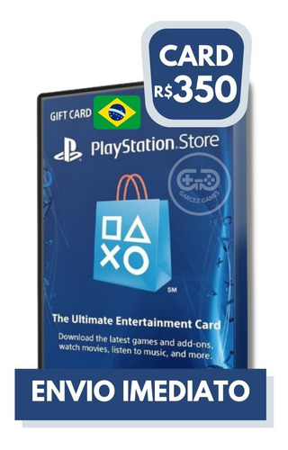 Imagem 1 de 2 de Gift Card Playstation Store 350 Reais Psn Plus Ps4 Ps5 Br