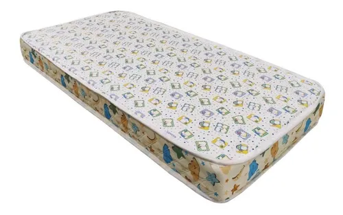Colchon De Cuna 130x60cm 12cm De Alto - Alta Densidad Firme Blanco