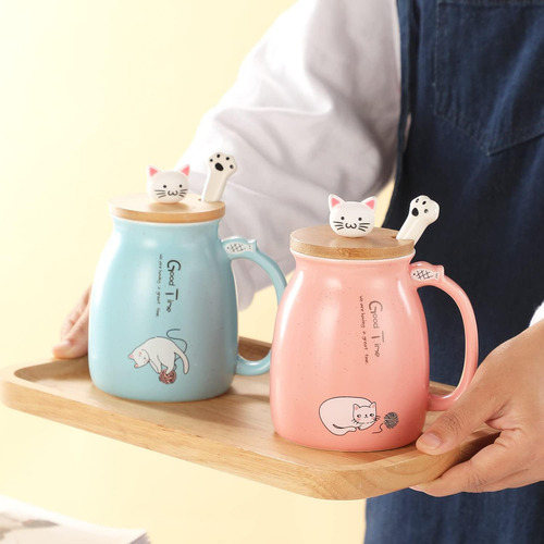 Taza De Té Bignosedeer Kawaii Con Infusor, Bonita Taza Con F