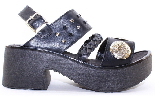 Sandalias Plataforma Media Dama Mujer Tachas 1420 Cshoes