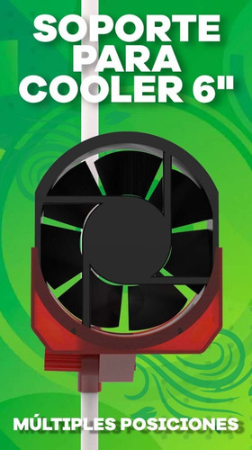 Imagen 4 de 5 de Soporte Cooler Indoor 6 Pulgadas Mejora Calidad De Cultivo