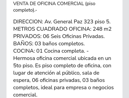 Excelente Oportunidad En Venta Oficina Comercial