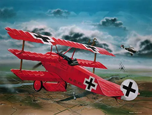 Maqueta Avión Fokker Dr.1 Richthofen , Rojo