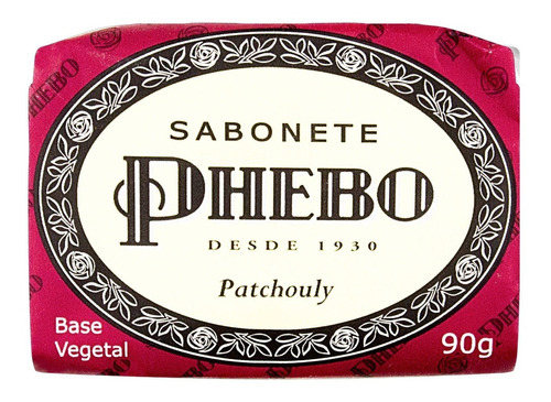 Sabonete Em Barra Phebo Vegetal Patchouly De 90 G