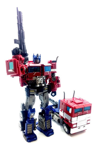 Boneco Optimus Prime Articulado Action Figure Transformers Clássico | Vira Robô e Caminhão